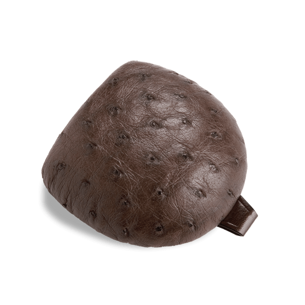 Il Bussetto Ostrich Coin Pouch Tacco Cappuccino
