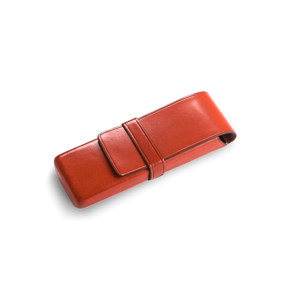 il bussetto Pen case for 2 pens orange