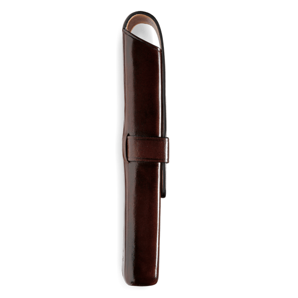 Il Bussetto Pen Case For 3 Pens Darkbrown