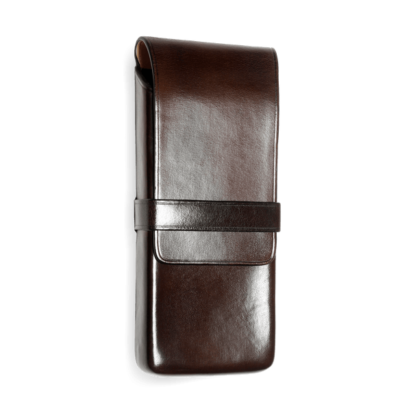 il bussetto Pen case for 3 pens darkbrown