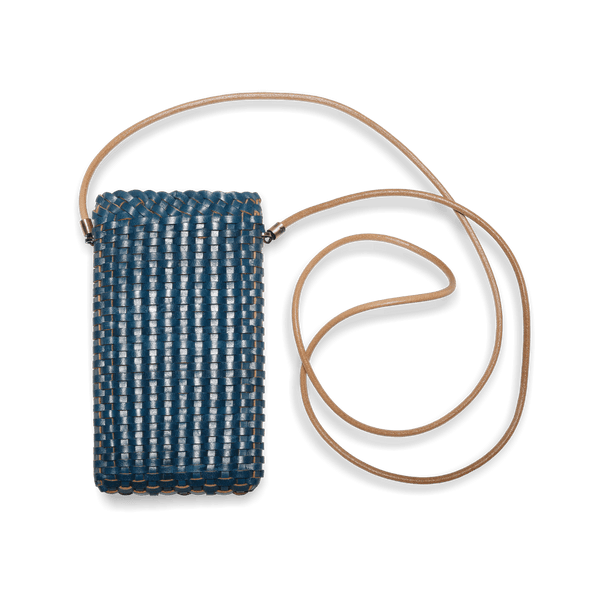 il bussetto Phone Pouch with Strap poseidonblue