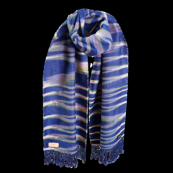 il bussetto Rainbow Scarf blue