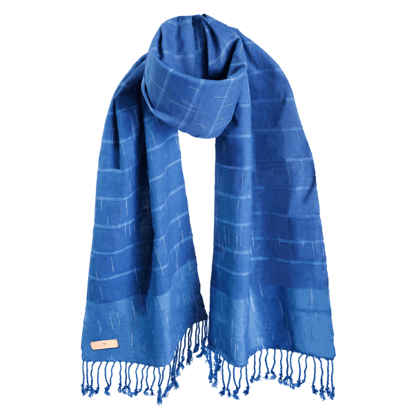 il bussetto Raindrop Scarf blue