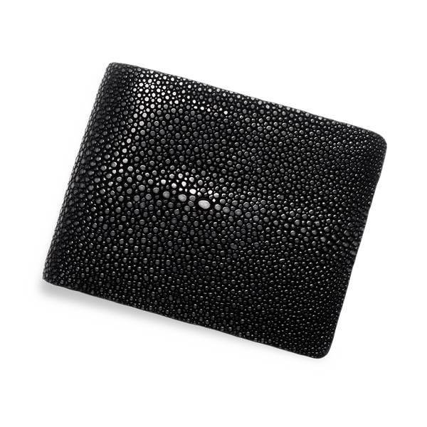 Il Bussetto Stingray Bifold Wallet Darkbrown