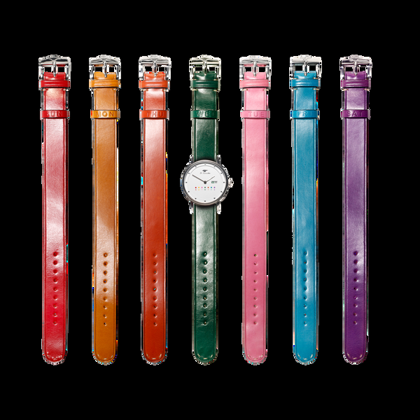 il bussetto Watch + 7 Leather Watch Straps 7colors