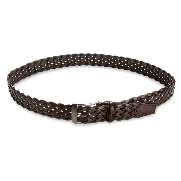 Il Bussetto Woven Leather Belt Darkgreen