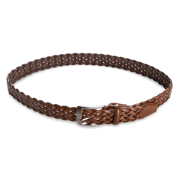 Il Bussetto Woven Leather Belt Darkgreen