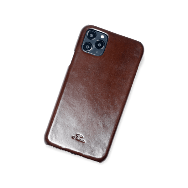 il bussetto Leather iPhone 11 Pro Max Case darkbrown