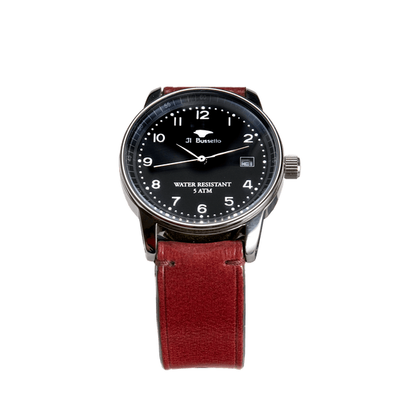 il bussetto Leisure Time Quartz Watch Black tibetanred