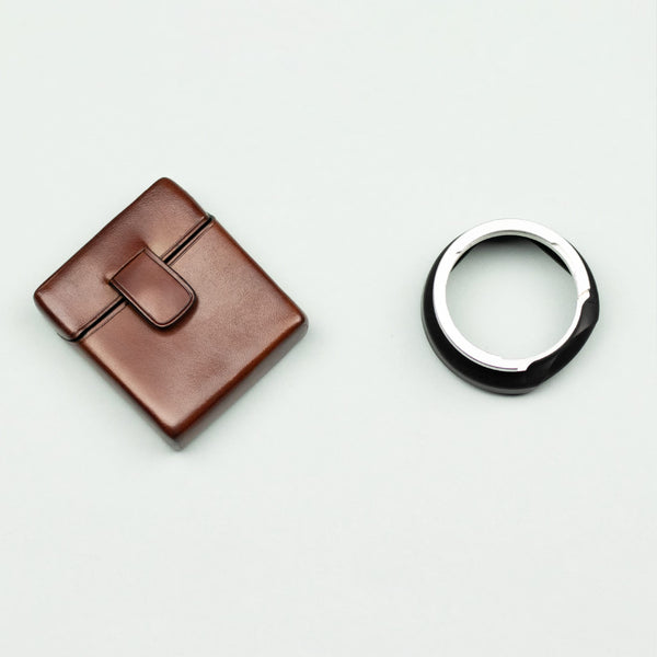 Il Bussetto Lens Hood Case With Magnetic Closure Cappuccino