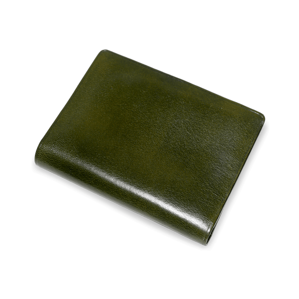 Il Bussetto Multicolor Bi-fold Card Holder Darkgreen-silvermink-natural