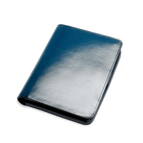 Il Bussetto NoLo Wallet In Coloured Leather Poseidonblue