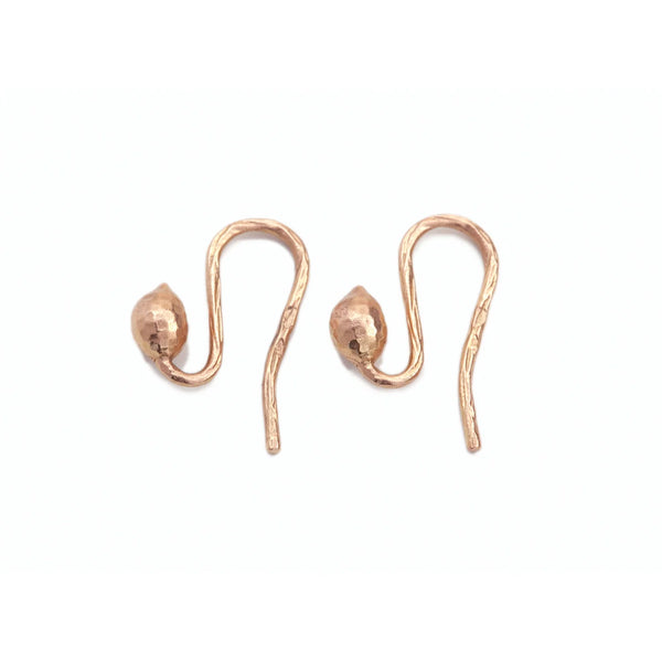Ileana Makri 18K Rose Gold & Ebony Sea Kale Drop Earrings