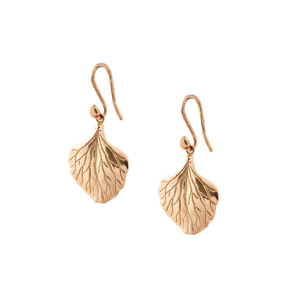 ileana makri 18k Rose Gold Hydrangea Petal Earrings