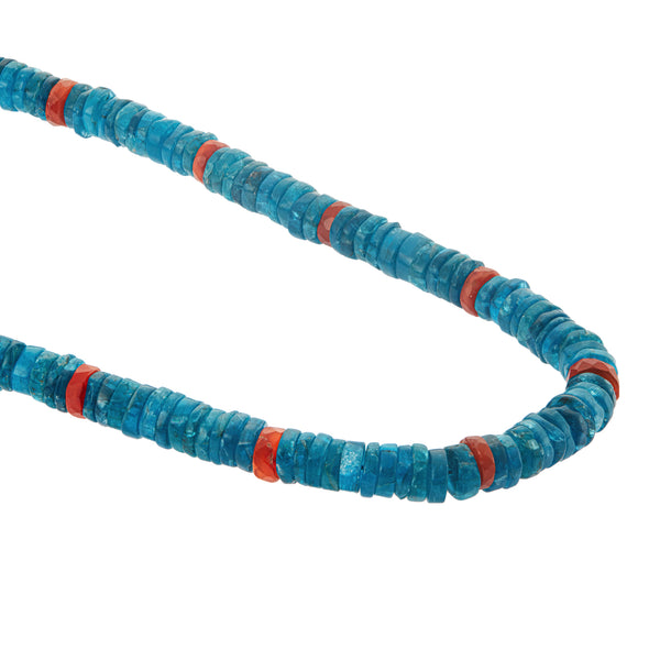 Ileana Makri Apatite And Carnelian Beaded Necklace (45cm)