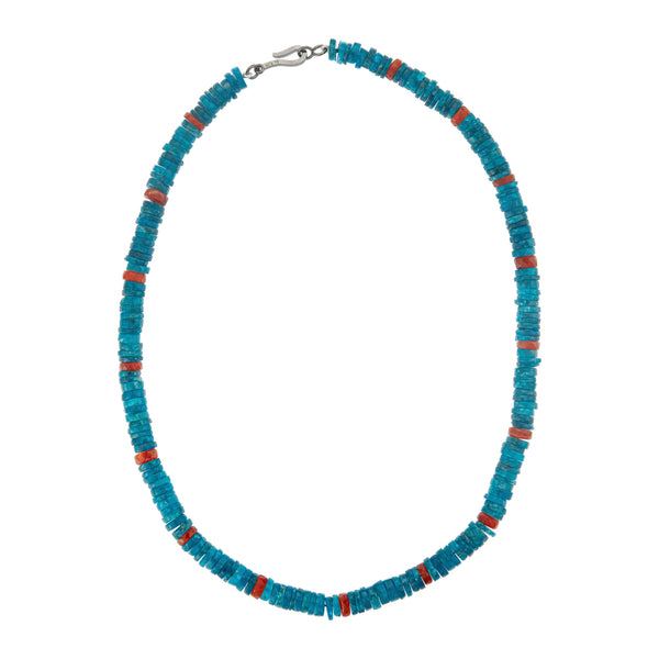 ileana makri Apatite and Carnelian Beaded Necklace (45cm)