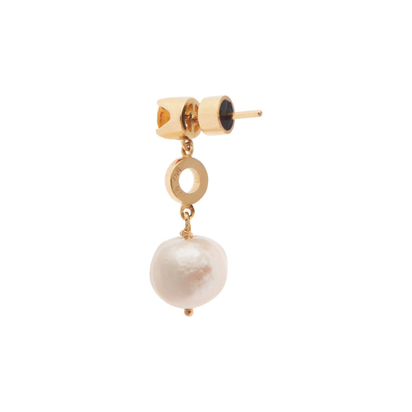 Ileana Makri Citrine And Pearl Globetrotter Earrings