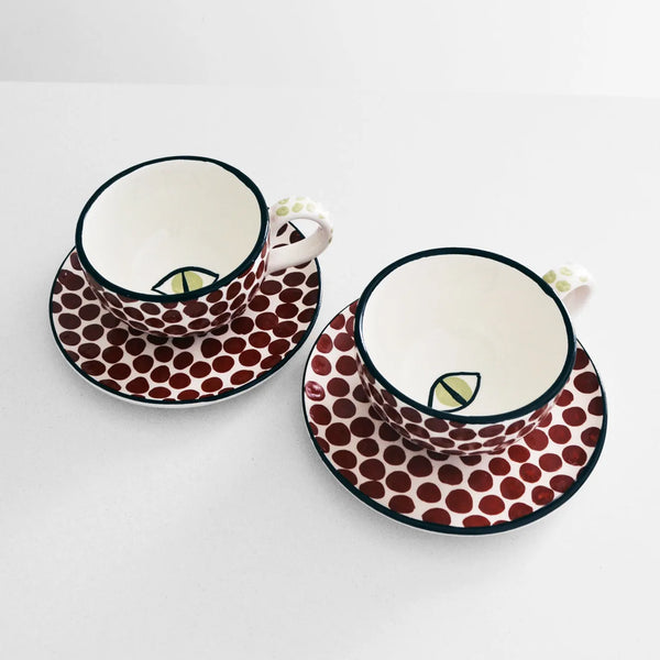 ileana makri Dawn Eye Cappuccino Cups Cinnamon (set of 2)