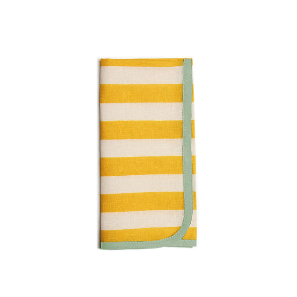 Ileana Makri Dinner Napkins Riviera Giallo (Set Of 6)