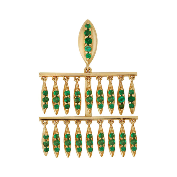 Ileana Makri Grass Mini Raining Drops Earrings Y-EM