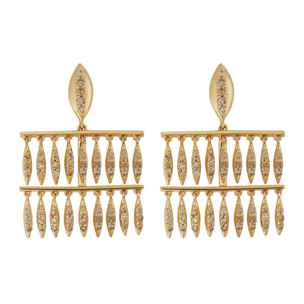 ileana makri Grass Mini Raining Drops Earrings Y-LCHD