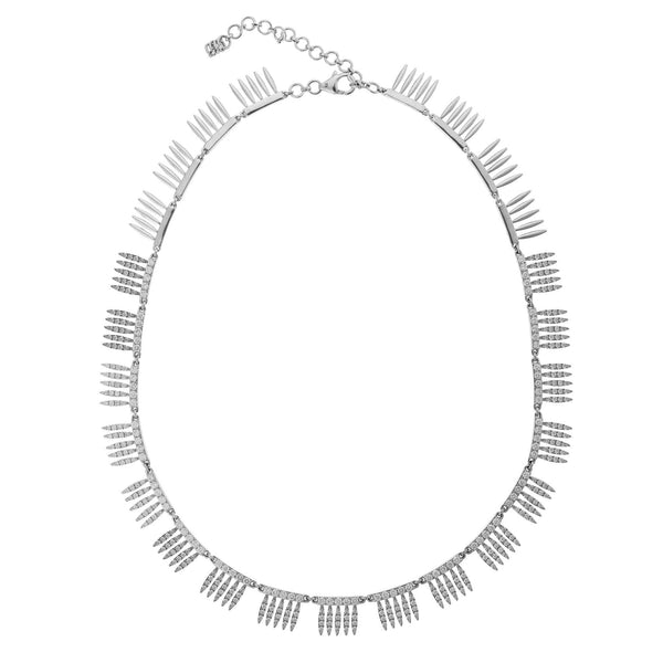 ileana makri Grass Sunny Diamond Leaves Necklace W-D