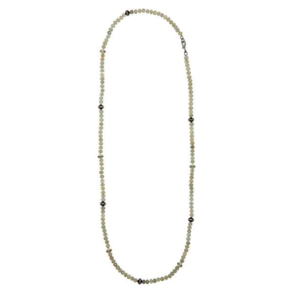 Ileana Makri Green Sapphire Beaded Necklace 219 (88cm)