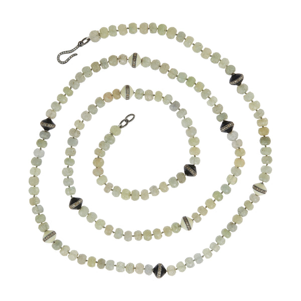 ileana makri Green Sapphire Beaded Necklace 219 (88cm)