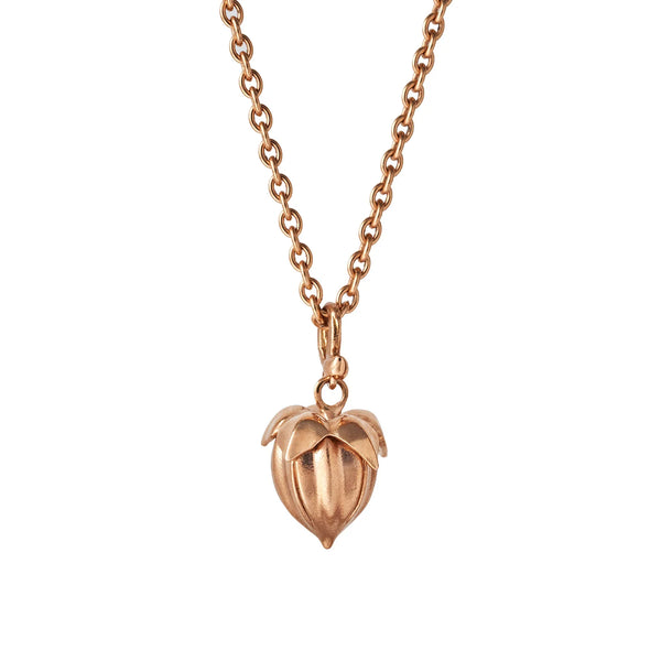 ileana makri 18k Rose Gold Flax Pod Pendant