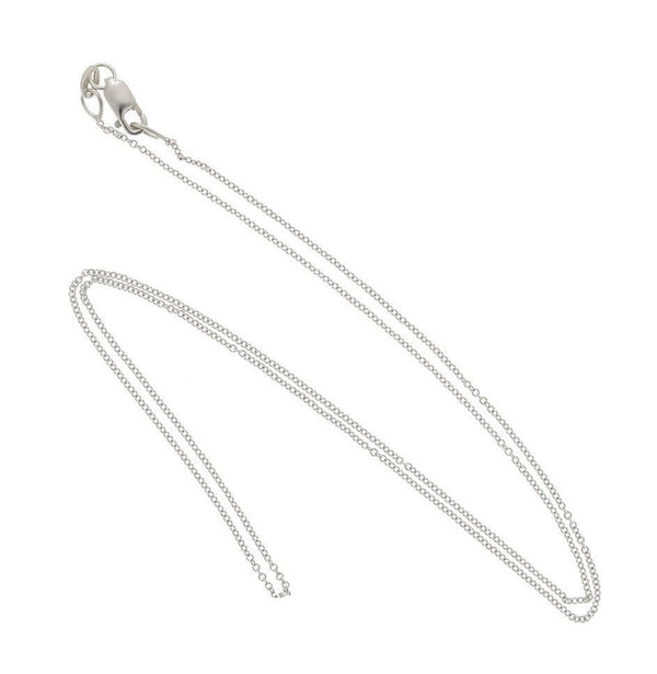 ileana makri 18k white gold fine cable chain