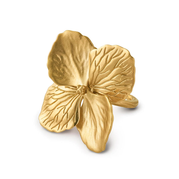 ileana makri 18k Yellow Gold Hydrangea Petal Ring