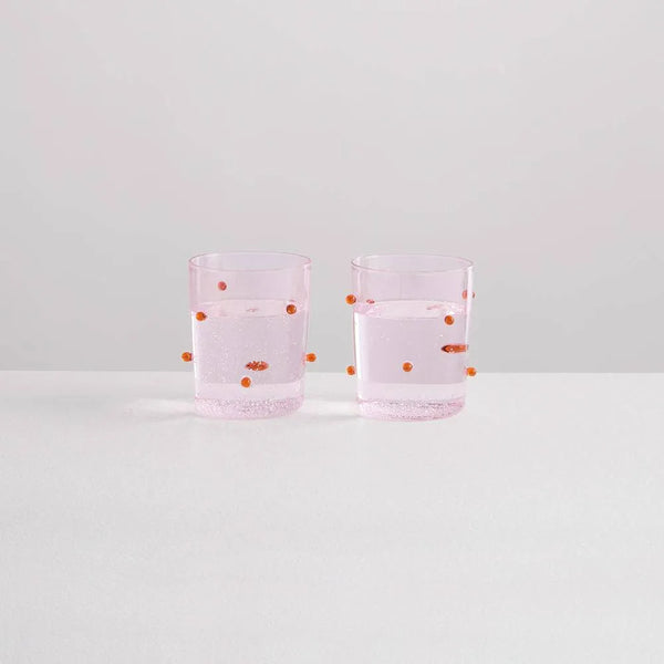 ileana makri 2 Pomponette Gobelets | Pink & Amber