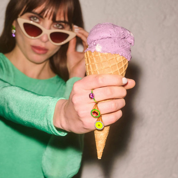 Ileana Makri Amethyst Chevalier Ring