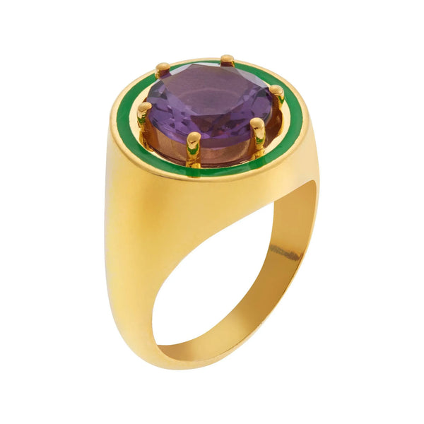 Ileana Makri Amethyst Chevalier Ring