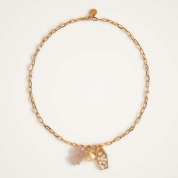 ileana makri Angel Charmed Necklace