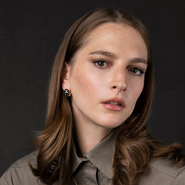 Ileana Makri Aurora Blue Orb Earrings