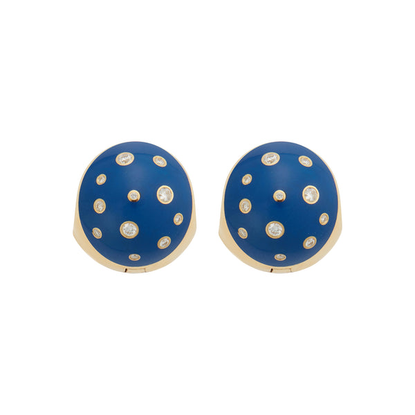 ileana makri Aurora Blue Orb Earrings