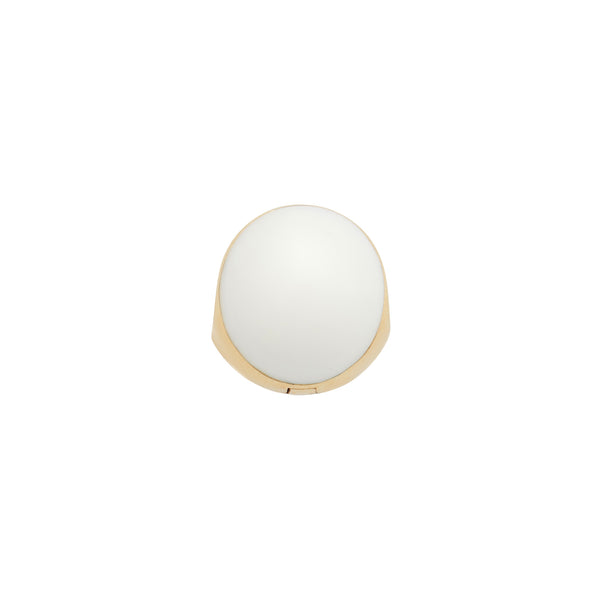Ileana Makri Aurora White Orb Earrings