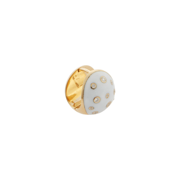 Ileana Makri Aurora White Orb Earrings