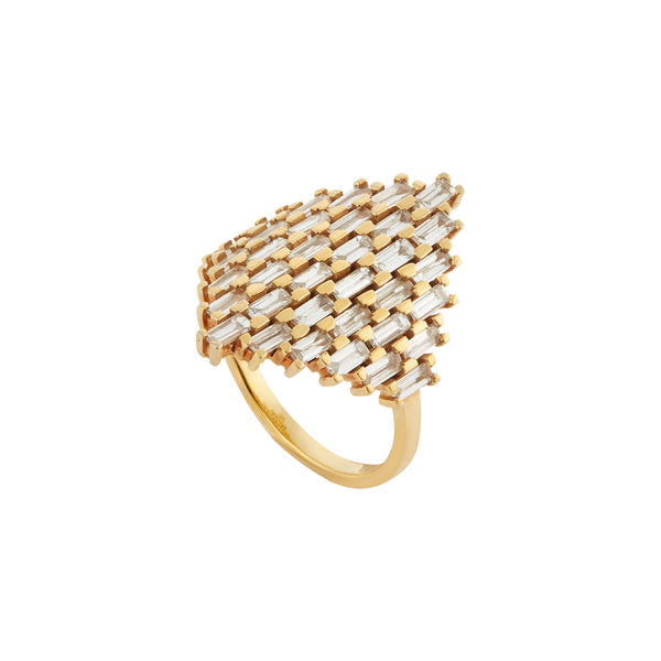 Ileana Makri Baguette Shield Ring Y-D