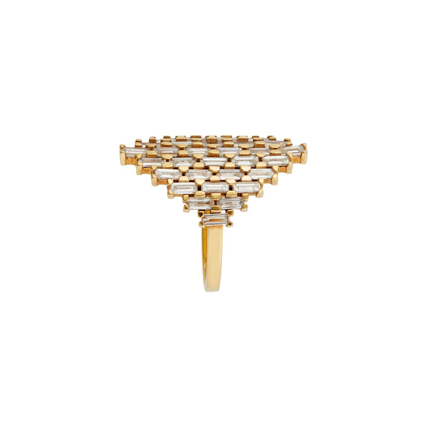 Ileana Makri Baguette Shield Ring Y-D