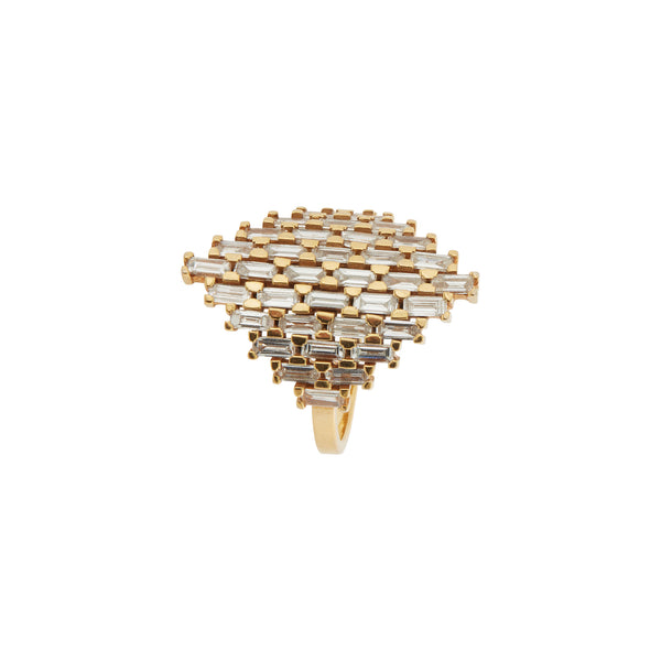 Ileana Makri Baguette Shield Ring Y-D