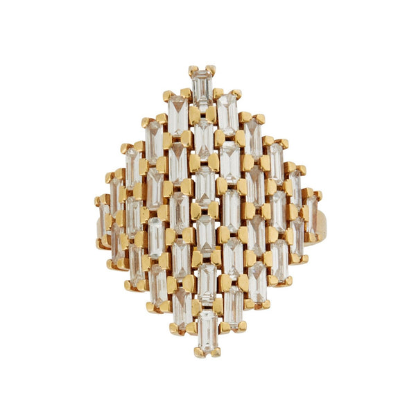 ileana makri Baguette Shield Ring Y-D