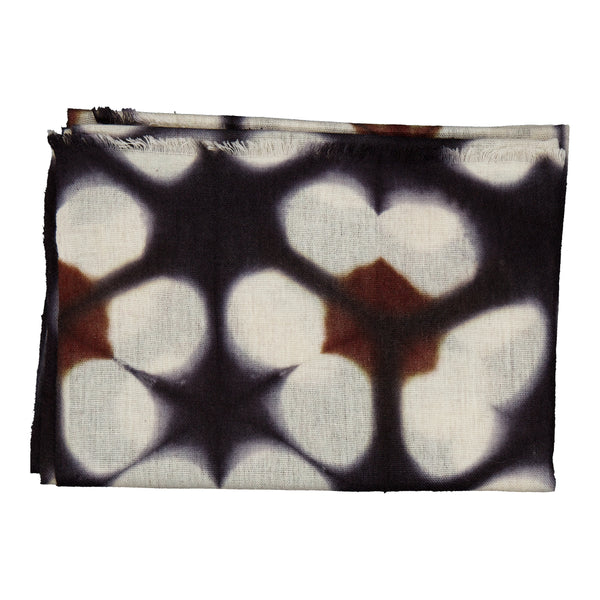 Ileana Makri Beliss Scarf Black & Cognac