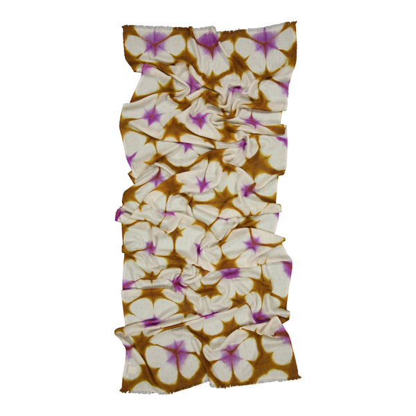 Ileana Makri Beliss Scarf Lilac & Gold