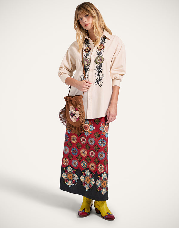 Ileana Makri Big Power Pouch Solid Tan