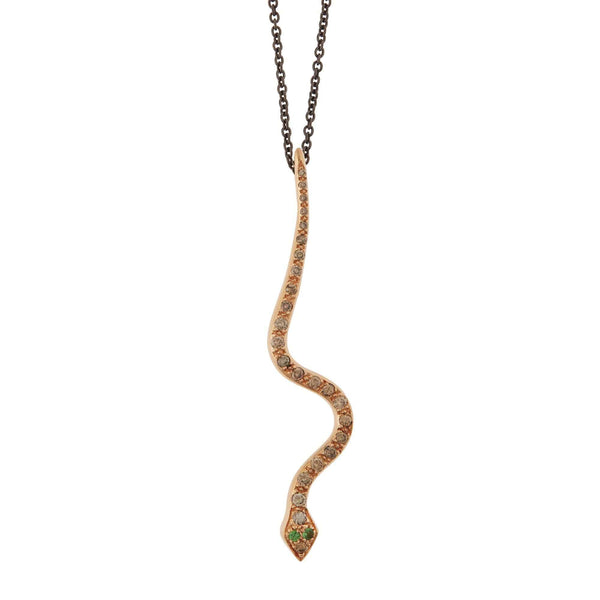 ileana makri Big Snake Pendant P-CHD-TS