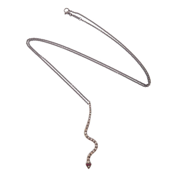 Ileana Makri Big Snake Pendant W-OXS-CHD-RU