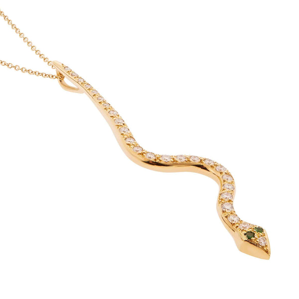 Ileana Makri Big Snake Pendant Y-D-Ts