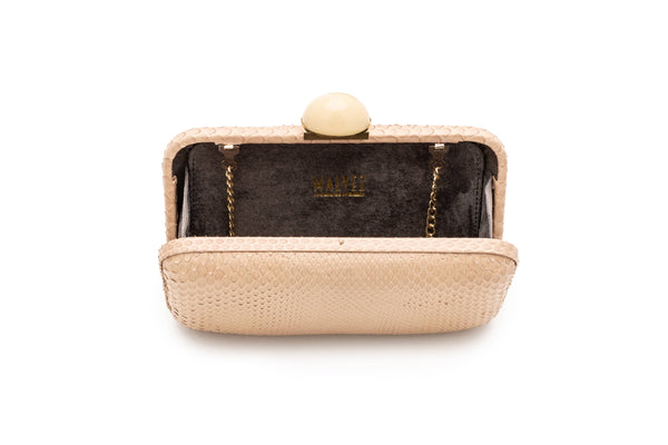Ileana Makri Bijoux Clutch Sand